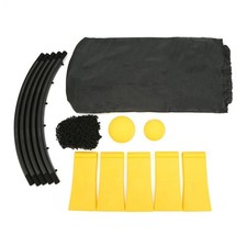 Beach Volleyball Game Set with Net 3 Balls and Storage Bag Outdoor Indoor