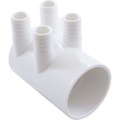 Manifold, 3/4'' Barb, 4 port, Dead End, 2'' Slip : WM2XSKB-4