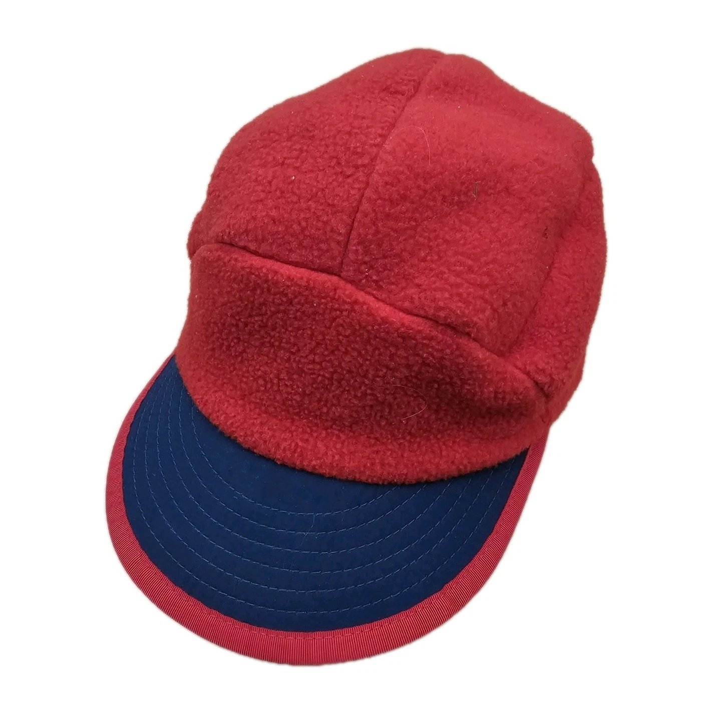 Vintage Patagonia Synchilla Fleece Duckbill Hat Medium Rare Red