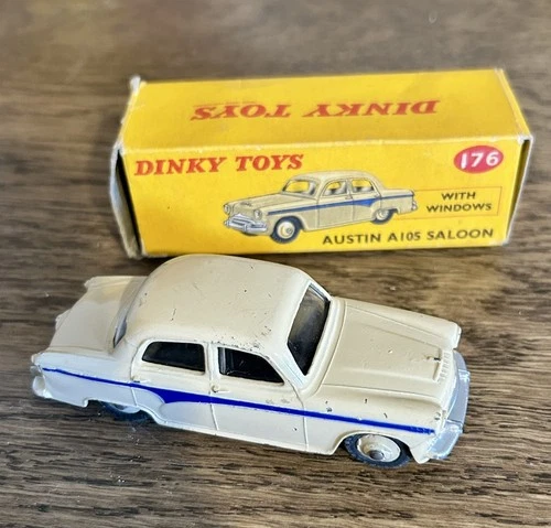 Vintage Boxed Dinky Diecast Austin A105 Saloon No 176