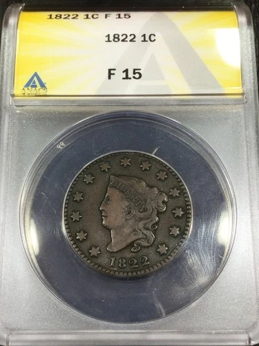 1822-P Large Cent — photo from the most recent tracked eBay sale