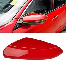 Compatible with 2016-2021 Honda Civic Driver Side Mirror Cover Red Mirror Cap Re