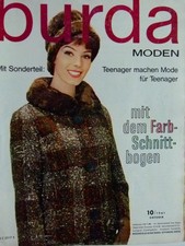 vecchio quaderno moda Burda edizione 1 del 1961, completo di istruzioni + ritagli