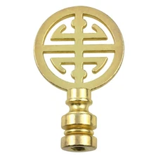 1 PCS Lovelysp Antique Brass Lamp Finial Cap Knob Solid Metal Screw Cap