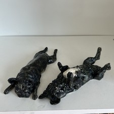 Large Pair Of Vintage Eve Pearce French Bulldog Figurines Read Description!