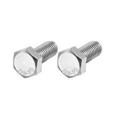 M8 x 20mm Stainless Steel Hexagon Left Hand Screw Bolt Hex Bolts 2pcs