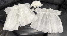 Vintage Christening Gown Baptism Set Gown, Jacket and Bonnet 18-24M 