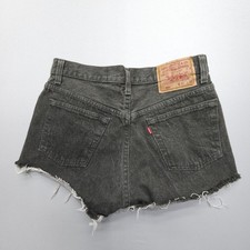 Vintage Levi's 501 Button Fly Cut-Off Shorts Size 30 x 2" Green USA Made 80s 90s