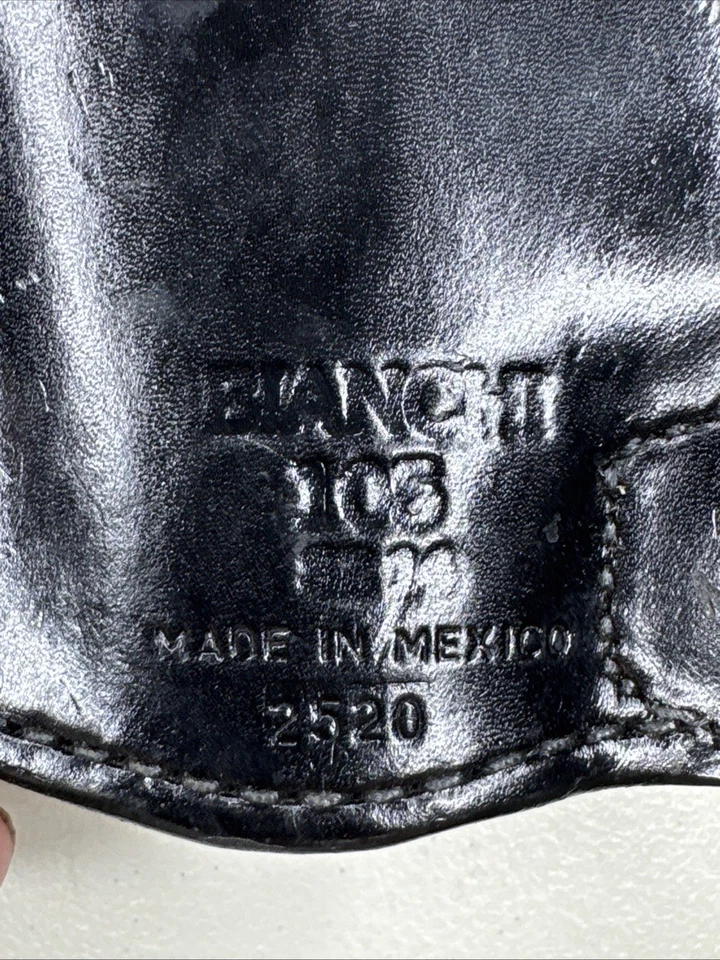 Bianchi 105 Minimalist Holster Size 14 Leather OWB RH Glock 17 22 31 - Image 3 of 4