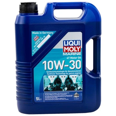 L'Huile De Moteur Huile Liqui Moly Marine 4T 10W-30 5 Litre Bateau A - Photo 1/4