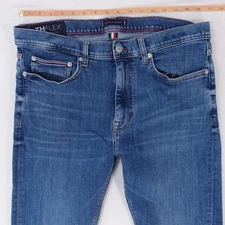 Mens Tommy Hilfiger BLEECKER Stretch Slim Straight Blue Jeans W34 L34
