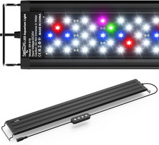 SEAOURA Led Aquarium Light for Plants-Full Spectrum Fish Tank Light with Timer A