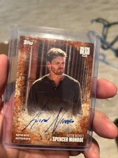 topps walking dead season 7 auto of austin nichols as spencer 3/99