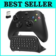 Wireless Gaming Chatpad for Xbox Controller, Black