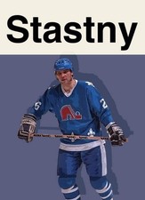 Peter Stastny Artist Signed Hockey Art Card 2/10