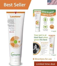 Laxatone: Oral Hairball Lubricant Gel for Cats Tuna-Flavored, 4.25oz NEW