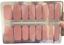 Silver Kisses 16pcs  Nail Polish Strips Lily & Fox New Sealed