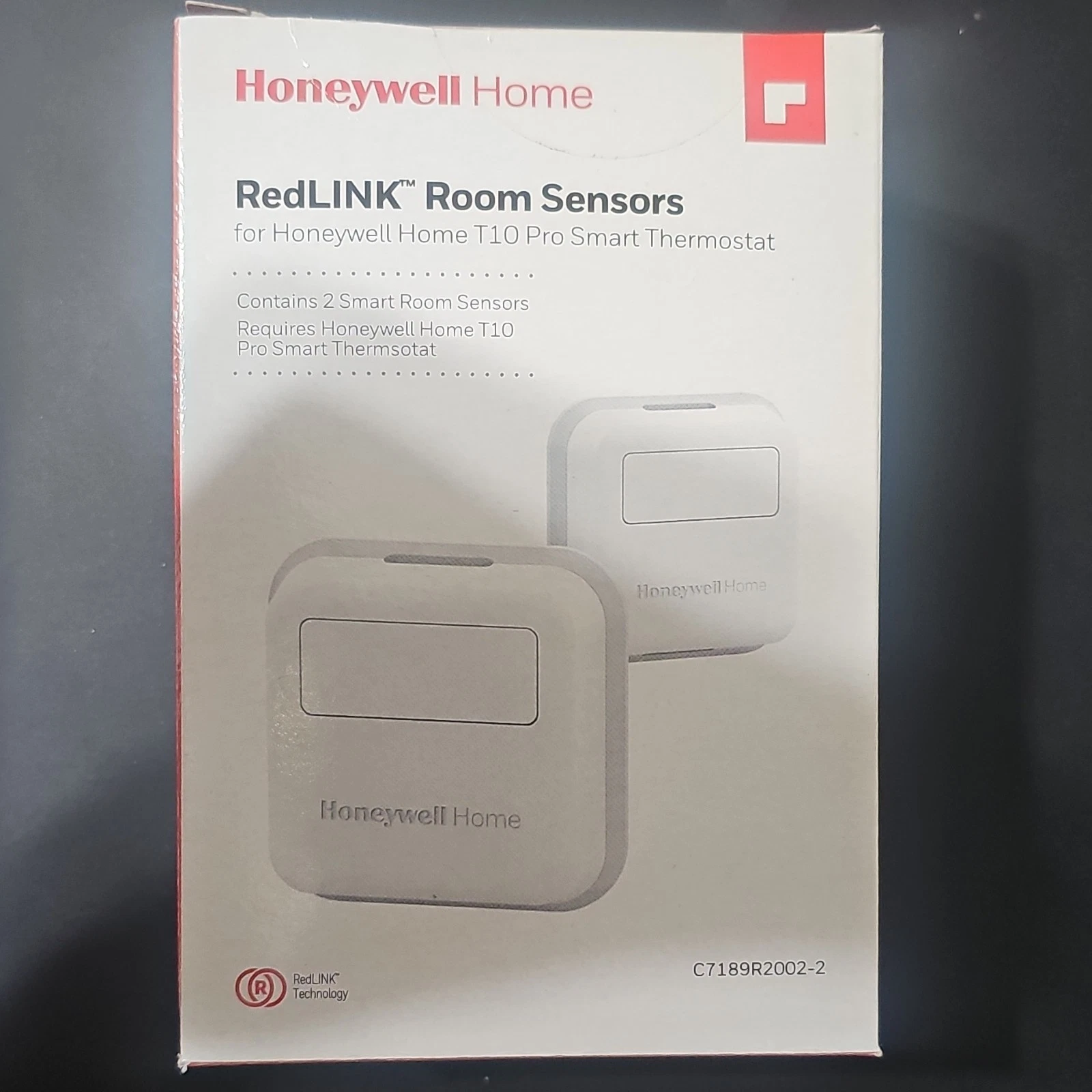 Honeywell Home RedLINK Room Sensors for T10 Pro, 2 Pack, C7189R2002-2