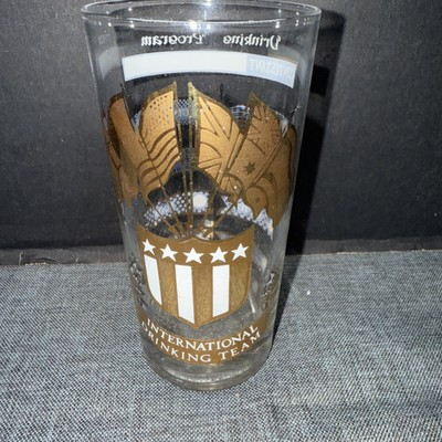 #ad MCM quot;International Drinking Teamquot; Hi Ball Glass. 22K $19.99