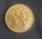 1907 King Edward VII Full Sovereign British Gold Coin 22ct