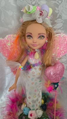 Poppy an ooak ever after monster high doll custom fairy repainted butterfly