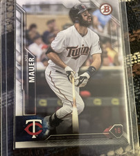 Topps 2016 Bowman Joe Mauer Minnesota Twins 1st Bowman Baseball Card #54 MLB