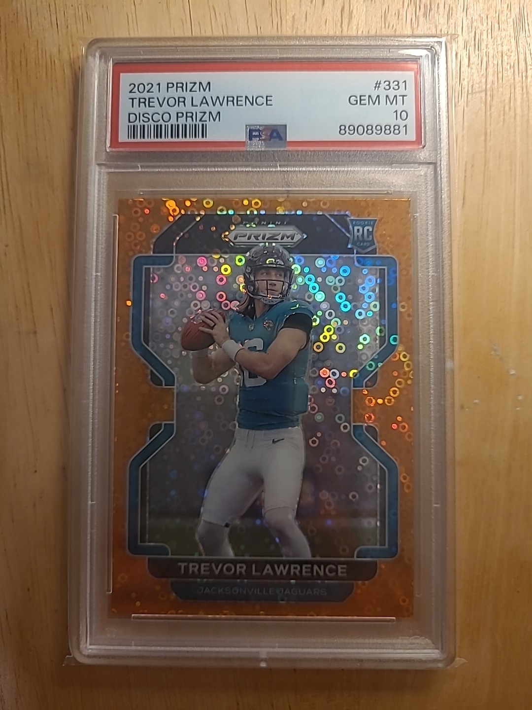 Trevor Lawrence Panini Prizm #331 Disco