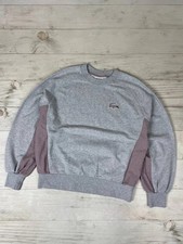 Lacoste Sweatshirt Basic Logo 90s Grey Men Sz M Gray