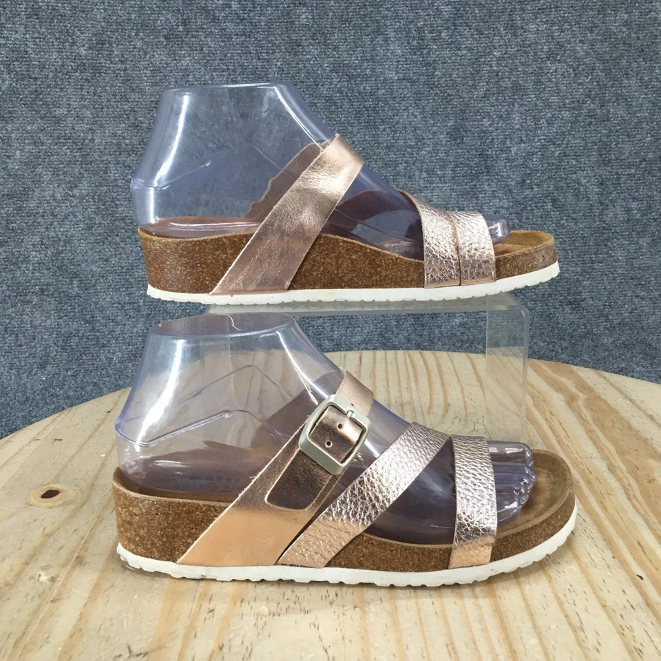 Spring Step Sandals Womens 37 Arenall ZStrap Slip On Slide Metallic Pink Leather - Image 2 of 4