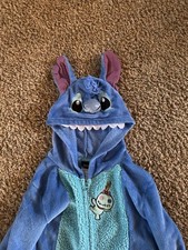 Blue Stitch Cartoon Animal Pajamas Sleepwear Party Cosplay Disney Medium