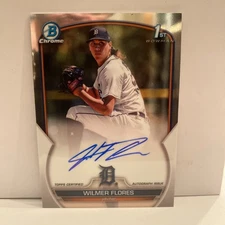 2023 Bowman - 1st Chrome Prospect Autographs Wilmer Flores #CPA-WF Auto Tigers