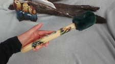 Drum beater Woodland Fairy Fae for drumming and chanting drum mallet, drumbeater