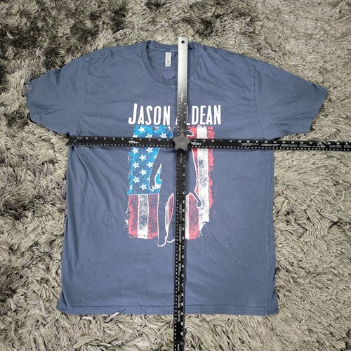 Jason Aldean Hemd Herren 2XL blau Try That In A Small Town Country Musik USA Fehler - Bild 5 von 15