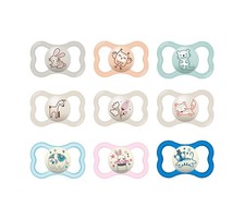 MAM Air Night Day Pacifier, Sensitive Skin, Glow in Dark, 6-16M