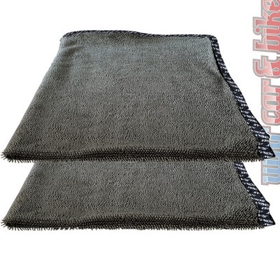 2 x Sonax microfibre dry cloth plus microfibre cloth 80x50cm 460GSM car care