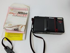 Nikon Tele Touch 300 AF Point Shoot 35mm Film Camera w/ Case UNTESTED