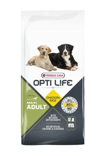 OPTI LIFE Adult Maxi Dog Food - Chicken - 12.5kg