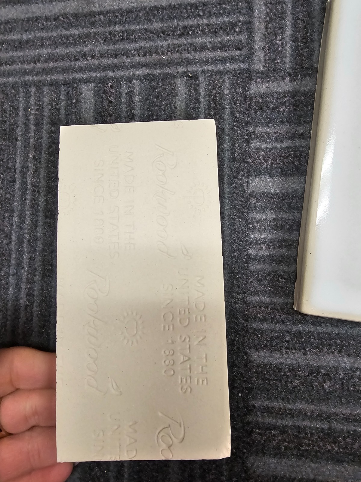 Rookwood off white tile lot 26 pieces 6 x 3 thumbnail 6