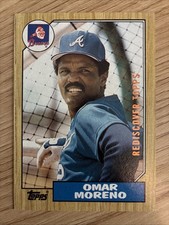 2017 Topps Rediscover Topps Buybacks Omar Moreno #1987-214 Bronze Foil Braves