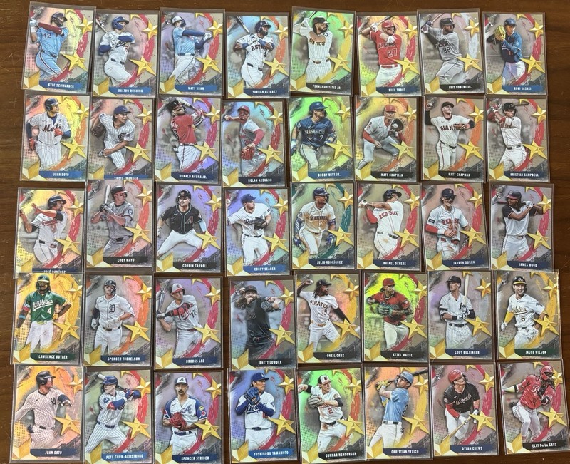 2025 Topps Stars Insert Lot 🔥 Acuña, Trout, Tatis, Witt Jr & More – 40+ Cards