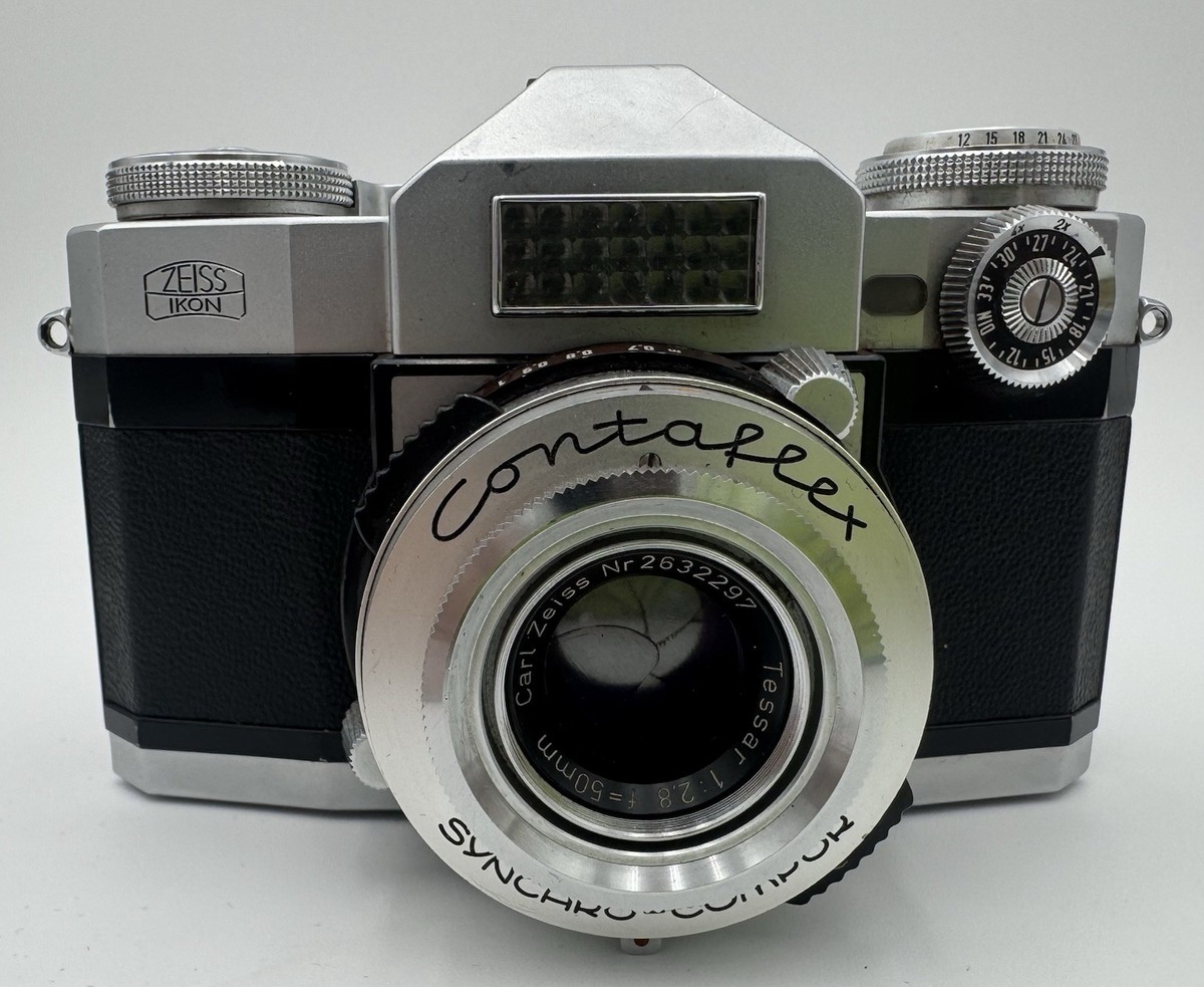 Zeiss Ikon Contaflex 35mm Synchro-Compur Tessar f2.8 W/ 50MM