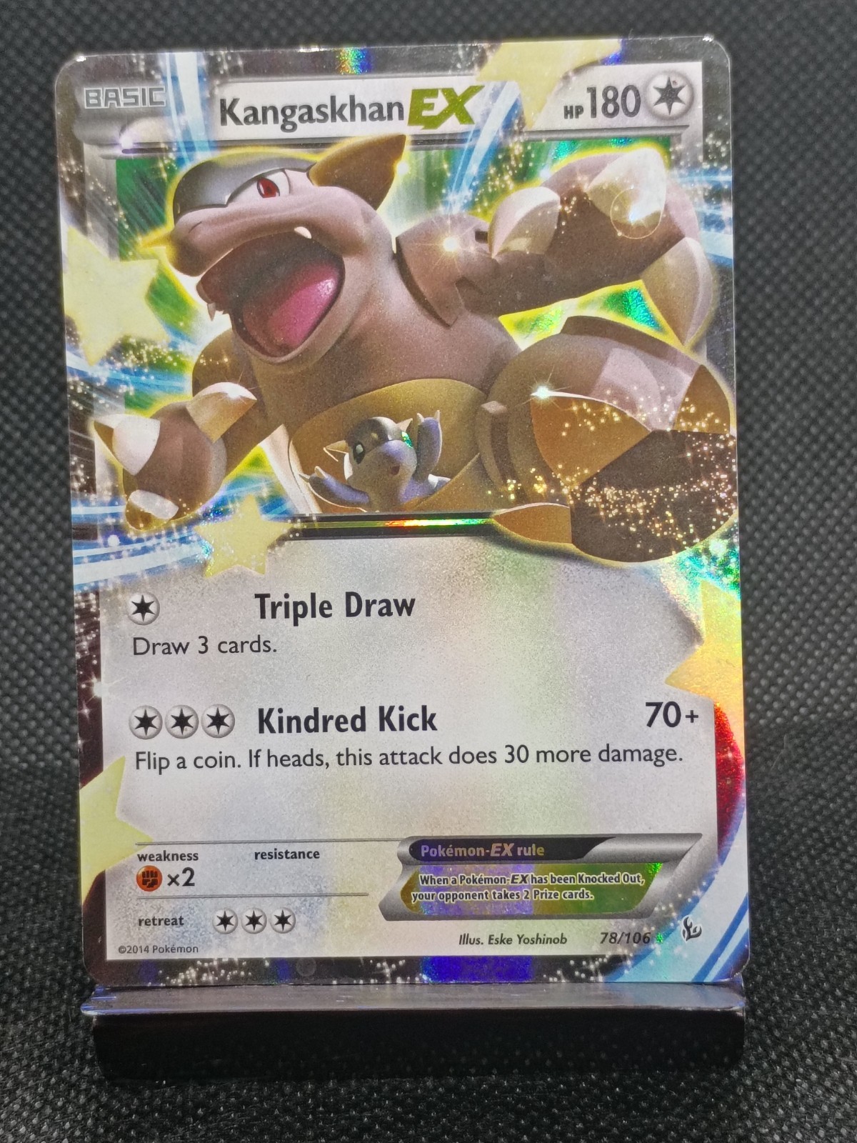 Kangaskhan EX 78/106 Holo EX Rare Flashfire Pokemon Holo Near Mint