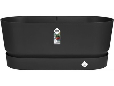 elho Pflanzkasten Blumenkasten 60cm Balkon Outdoor Rollen Wasserspeicher Schwarz