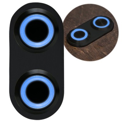 Daytona Black Switch with Blue LED Illumination - Single Switch 