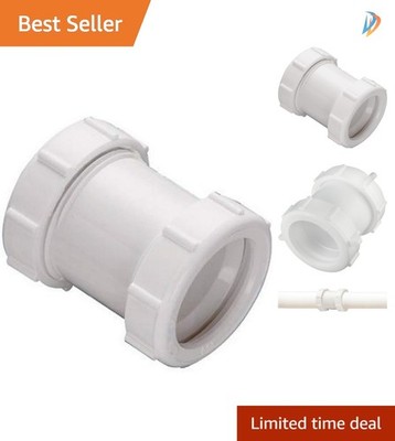 Versatile 1.5''/1.25'' Polypropylene Extension Coupling with Slip Joint Design