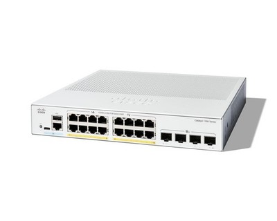 Cisco Catalyst 1300-16P-4X-Managed-Switch, 16-Port-GE, PoE, 4 x 10-GE-SFP+, eing