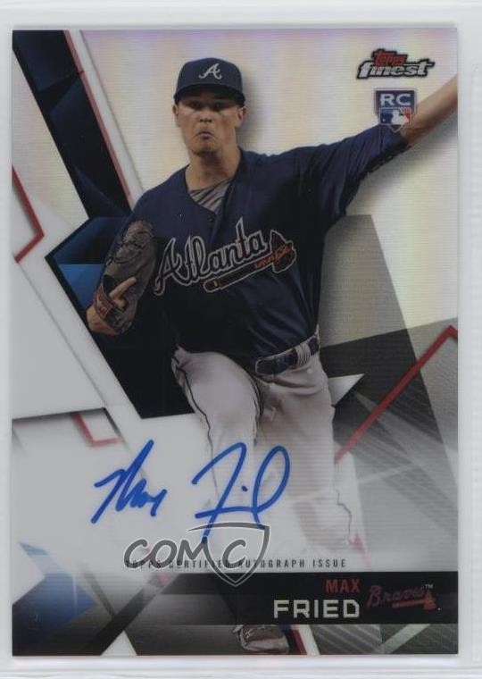 2018 Topps Finest Max Fried #FA-MFR Rookie Auto RC 03rx