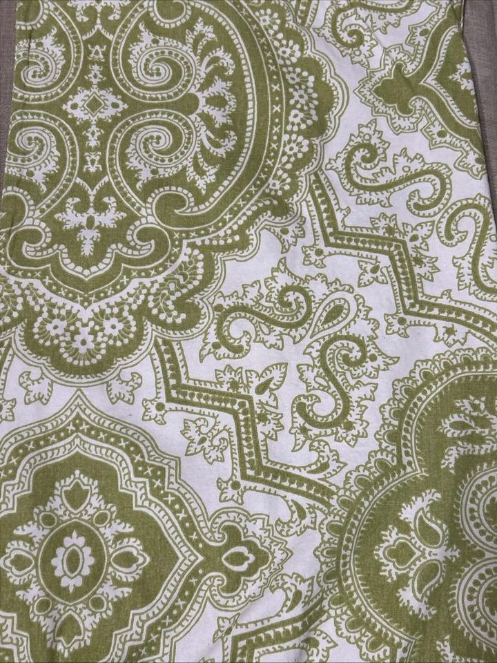 4 manteles individuales de algodón Williams Sonoma verde blanco cachemir 13x19 Foto 4 de 4