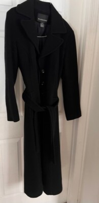 WAREHOUSE BLACK WOMENS COAT, SIZE 10