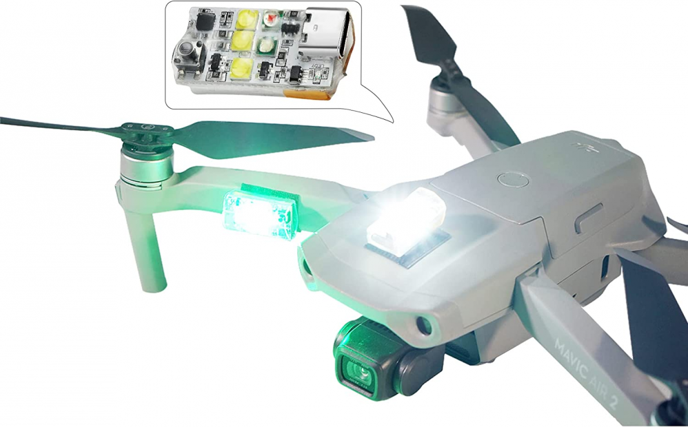 Samle romersk Betaling VIFLY Drone Strobe Light, Anti Collision Light for FAA Green,White,Red  726085003988 | eBay